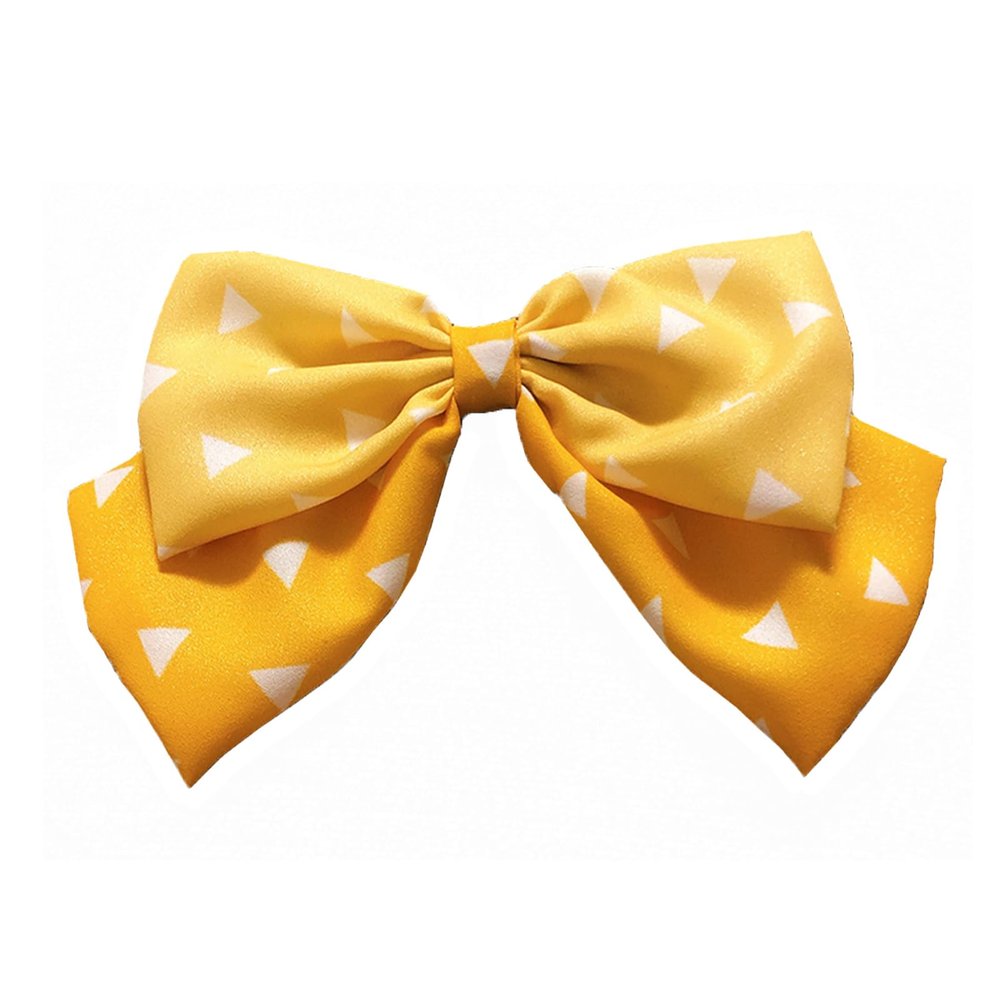 Bow Tie Bow Knot Hair Pin Ties Accessories props decorations head wear for Shinobu Nezuko Tanjirou Cosplay use (Agatsuma Zenitsu)