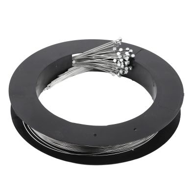 SUNGOOYUE 50pcs Stainless Steel Brake Cable, Stainless Steel Brake Inner Wire Gear Cable Replacement for Mountain