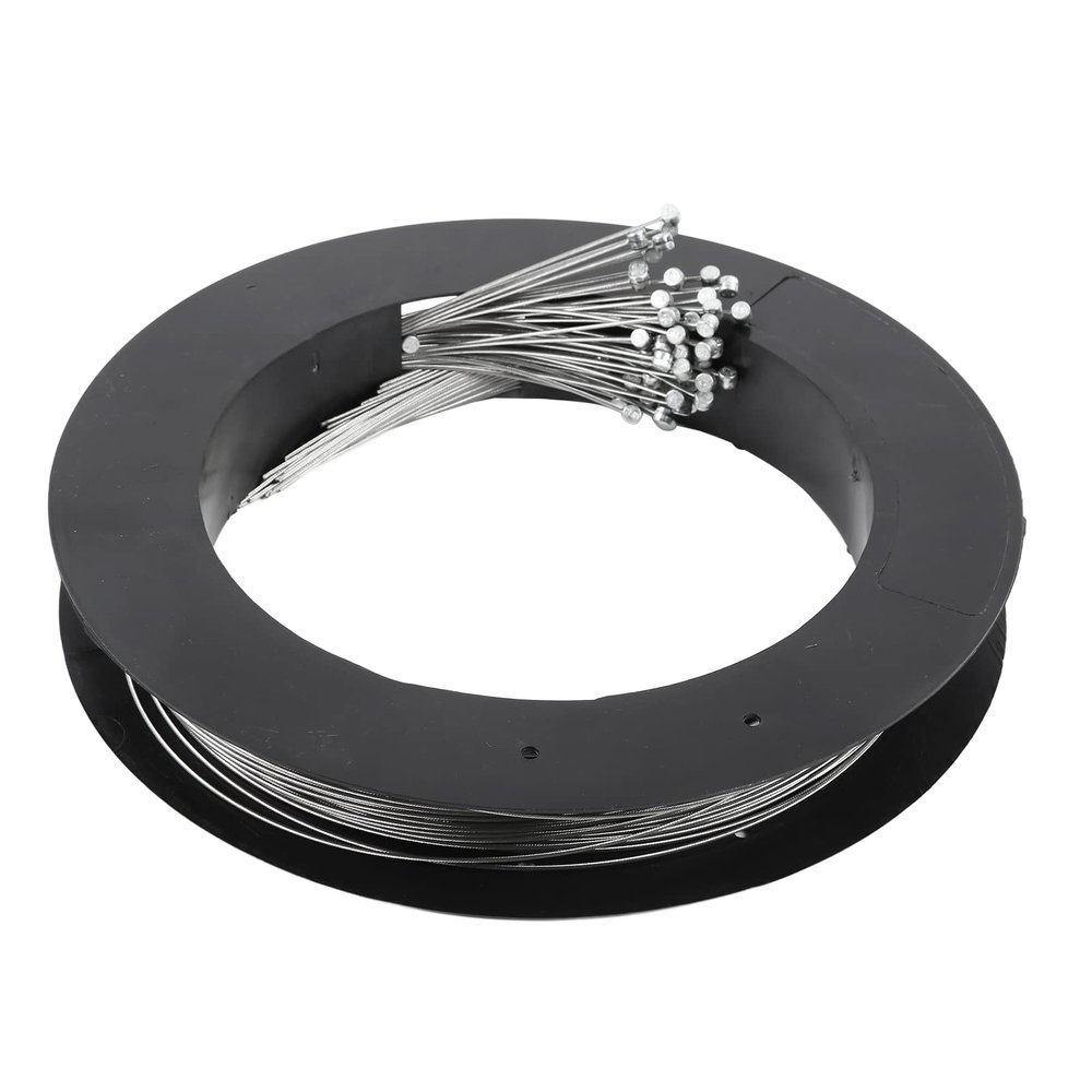 SUNGOOYUE 50pcs Stainless Steel Brake Cable, Stainless Steel Brake Inner Wire Gear Cable Replacement for Mountain