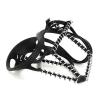 2Pcs Non-Slip Spikes Cleat Crampons Footware Cover Ice Snow Excursion Black view 2