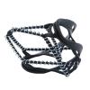 2Pcs Non-Slip Spikes Cleat Crampons Footware Cover Ice Snow Excursion Black view 3