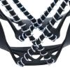 2Pcs Non-Slip Spikes Cleat Crampons Footware Cover Ice Snow Excursion Black view 4