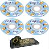 51mm Enjoi Skateboards Early Bird White / Blue Skateboard Wheels - 99a with Viper Strike 8mm Precision ABEC 7 Skateboard Bearings - Bundle of 2 items view 1