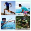 Mens Sun Shirts UPF 50+ Short Sleeve T-Shirt Fishing Shirts Quick Dry Moisture Wicking Performance Shirts Rash Guards Beach Shirts Ice Blue view 2