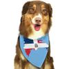 Dog Bandanas Dominican Republic Map Flag Pet Bandana Scarf Triangle Bibs Kerchief Accessories for Dogs Cats view 1