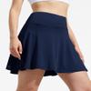 ZUTY 18" High Waisted Tennis Skirt for Women Skorts Skirts with Pockets Casual Modest Long Golf Athletic Running Navy Blue S view 2