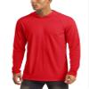 Tomato Red Mens Sun Shirts with UV Protection and Long Sleeves for Running and Workout view 1
