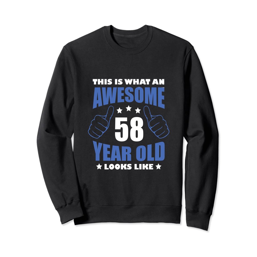 58th Birthday Awesome Gifts for him Men 58 Year Old Dad 1963 Sweatshirt