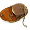 ANTIQUANA Brass Compass Unique Print Go Confidently Quote Compass With Leather Case Antique Brass Compass With Chain A Great Gift Item For Your Loved Ones Hikers And Traveler By view 4