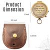 Brass Directional Engraved Compass, Baptism Gifts for Boys Girls, First Communion, Christian Gifts for Men, First Confirmation Gifts for Boys, Inspirational (#4 Grow Old Along with Me) view 2