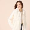 Amazon Essentials Women's Oversized Teddy Sherpa Shirt Jacket, Cream, XX-Large view 4