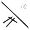 ENLAYER 41Inch Resistance Band Bar for Full Body Workout, Portable Detachable Pilates, with 2 Carabineer Clips, Black view 1