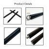 ENLAYER 41Inch Resistance Band Bar for Full Body Workout, Portable Detachable Pilates, with 2 Carabineer Clips, Black view 2