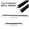 ENLAYER 41Inch Resistance Band Bar for Full Body Workout, Portable Detachable Pilates, with 2 Carabineer Clips, Black view 3