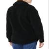 Amazon Essentials Women's Oversized Teddy Sherpa Shirt Jacket, Black, Medium view 2