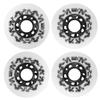 SGARQI 4-Pack Inline Skate Wheels Outdoor 90A Freestyle Durable Tire72mm 76mm 80mm for Choose Hockey Roller Blades Replacement Wheel with Bearings and Aluminum Spacers (72MM, White) view 1