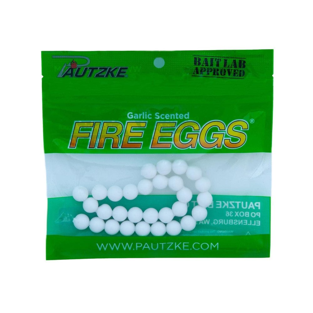 Pautzke Bait FEGG/WHT: Fire Egg, White, 30 Ct