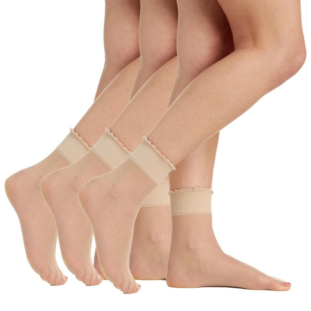 Berkshire Sheer Anklet Socks - 3 Pack - 6953