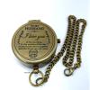 ANTIQUANA Brass Compass Unique Print To My Husband Compass With Leather Case Antique Brass Compass With Chain A Great Gift Item For Your Loved Ones Hikers And Traveler By view 4
