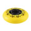 SGARQI 4-Pack Inline Skate Wheels Outdoor 90A Freestyle Durable Tire72mm 76mm 80mm for Choose Hockey Roller Blades Replacement Wheel with Bearings and Aluminum Spacers (80MM, Yellow) view 4