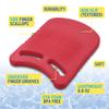 Junior Kickboard Buoy for Youth Children & Toddlers Swimming Aid & Exercise Training Board for Kids to Learn to Swim with Kick Boards in Pool BPA Free (Red) view 3