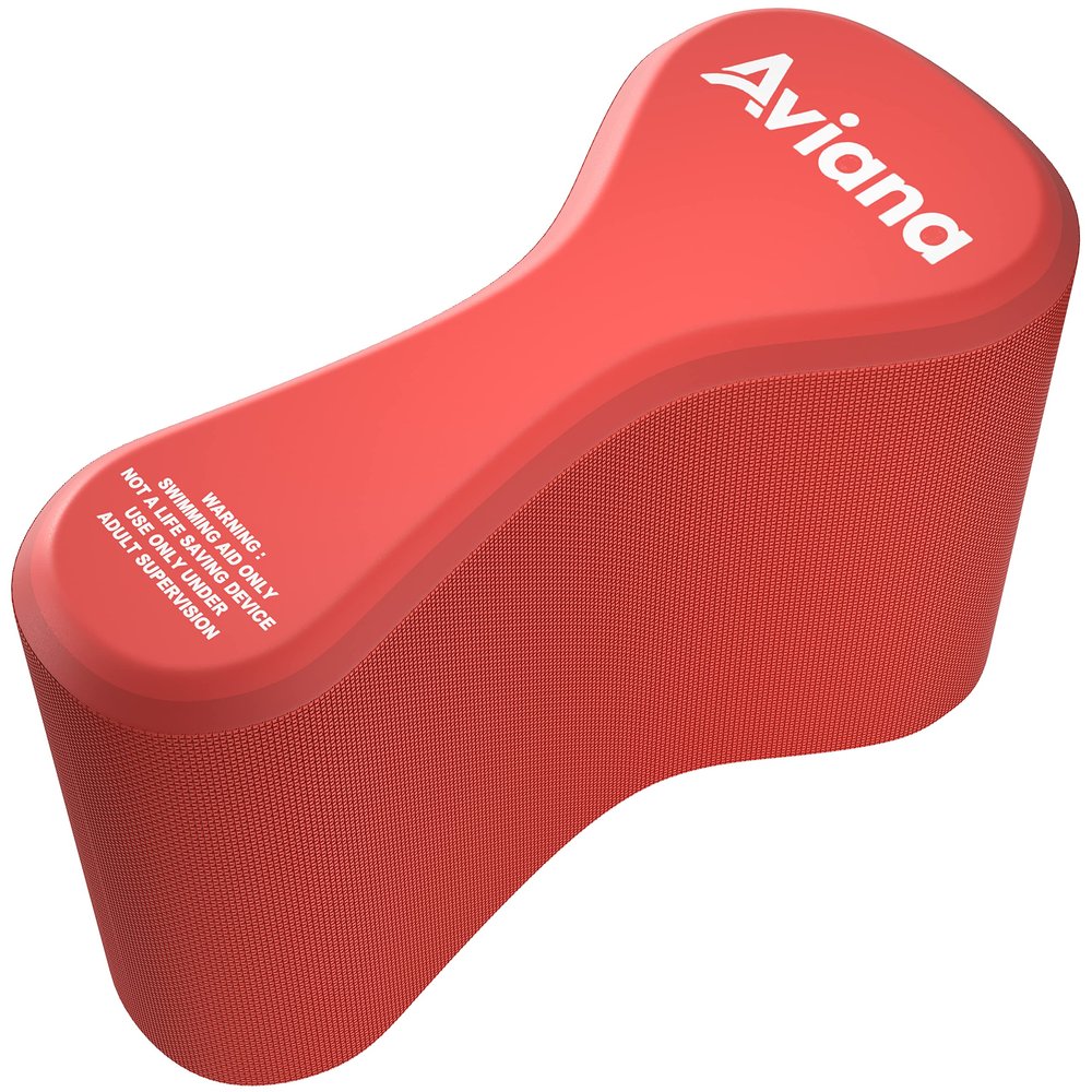 Pull Buoy Swim Training Leg Float for Adults & Youth | Swimming Pool Strokes & Upper-Body Strength EVA & BPA Free (Red)