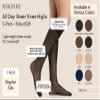 Berkshire womens 3 Pair Pack All Day Sheer Reinforced Toe Knee High Dress Sock, French Coffee, 8.5 - 11 US view 2