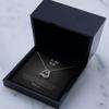 Love Dancing Necklace Luxury Box - Gift for Wife, Awesome Wife, Valentine's Necklace, Heart Necklace, Gift for Her, Anniversary, Birthday, LGBTQ view 1