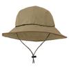 Stormy Kromer The Forager Hat, 100% Cotton Ripstop, Washable, 4-Inch Brim, Adjustable Paracord Neck Strap for Outdoor Adventures, Stone, Medium view 1