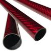 KARBXON - RED - Carbon Fiber Tube - 25mm X 1000mm  (.98 in x 39.4 in)  Hollow Rod Glossy Pure Carbon Fibre Tubes  Lightweight High Strength Shaft - for RC Planes-Drones, Boat DIY Craft Project view 1