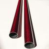 KARBXON - RED - Carbon Fiber Tube - 25mm X 1000mm  (.98 in x 39.4 in)  Hollow Rod Glossy Pure Carbon Fibre Tubes  Lightweight High Strength Shaft - for RC Planes-Drones, Boat DIY Craft Project view 4