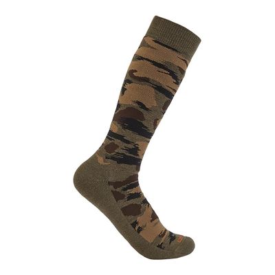 Carhartt Men's Heavyweight Camo Boot Sock, Blind Duck Camo, X-Large