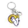 aminco NFL Los Angeles Rams Logo Heavyweight Keychain, Team Color, Standard view 1
