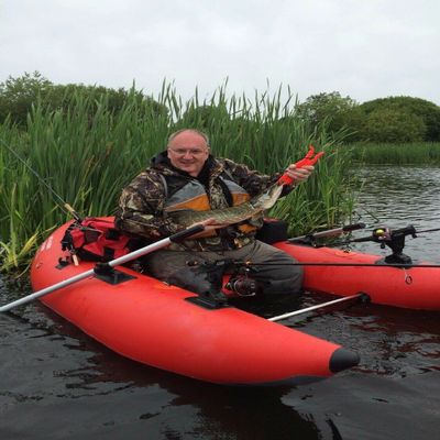 NineFit Basics Inflatable 0.7mm PVC Floating Fly Fishing Wader River Raft Belly Boat