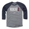 500 LEVEL Cale Makar 3/4 Sleeve T-Shirt (Baseball Tee, XXX-Large, Navy/Heather Gray) - Cale Makar Colorado Elite WHT view 1
