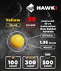 Hawki .50 Cal Training Rubber Balls for Paintball Guns 300 Pack (Yellow) view 3