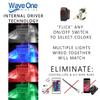 Wave One Marine FLUSH Mount 3" RGBW Internal Driver LED Courtesy Boat Light | RV Accent | Interior Exterior Deck Transom Cockpit T Top | Waterproof IP67 (White Bezel) view 3