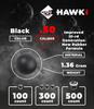 Hawki .50 Cal Training Rubber Balls for Paintball Guns 300 Pack (Black) view 3