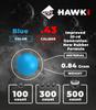 Hawki .43 Cal Training Rubber Balls for Paintball Guns 300 Pack (Blue) view 3