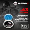 Hawki .43 Cal Training Rubber Balls for Paintball Guns 500 Pack (Blue) view 2