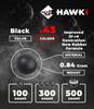 Hawki .43 Cal Training Rubber Balls for Paintball Guns 300 Pack (Black) view 3