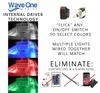 Wave One Marine FLUSH Mount 2.75" RGBW Internal Driver LED Courtesy Boat Light | RV Accent | Interior Exterior Deck Transom Cockpit T Top | Waterproof IP67 (Stainless Bezel) view 3
