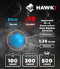 Hawki .50 Cal Training Rubber Balls for Paintball Guns 300 Pack (Blue) view 3