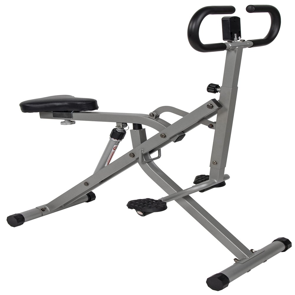 BalanceFrom Fitvids Rower-Ride Exercise Trainer for Total Body Workout Sports Training nan Silver