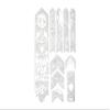 All Mountain Style Bike Frame Protector Extra - Universal Fit, 10-Piece Set for Down Tube, Chainstay, Cable Wear, High-Impact Honeycomb PVC view 2