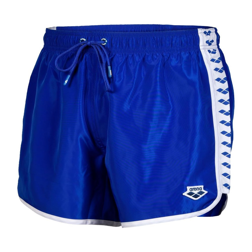 ARENA Men's Icons Team Stripe Boxer, Neon Blue/White, X-Large