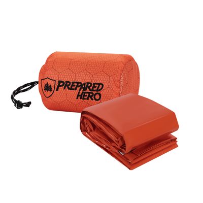 Hero Survival Bag by Prepared Hero - 1 Pack - Emergency Survival Tool Hero Survival Bag for Camping, PE Sleeping Bag