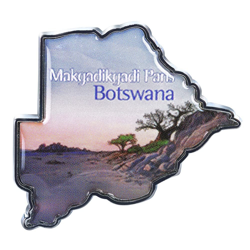 Collectible Novelty Pin for Backpack, Scarf - Made From Jeweler Class Metal - Spartan and the Green Egg Explorer Pin Series: Makgadikgadi Pans, Botswana (325)
