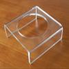 Clear Acrylic Football Stand, Display Holder for Basketball, Volleyball, Soccer Ball and Other Sports Memorabilia view 3