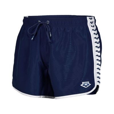 ARENA Men's Icons Team Stripe Boxer, Navy/White, Medium